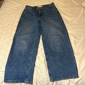 Madewell perfect vintage wide leg crop jean. Size 27